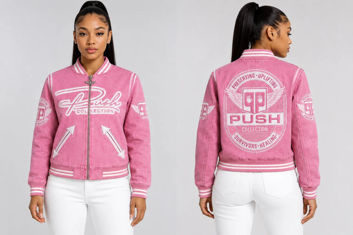 PUSH Pink Victory Denim Jacket