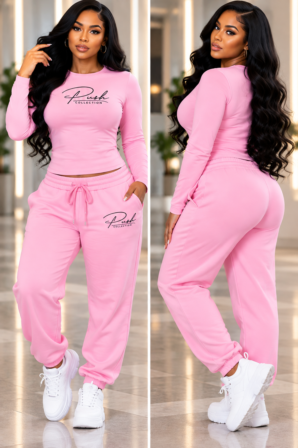 PUSH Collection Signature Pink Lounge Set