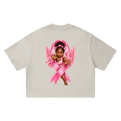 Black Angel Unisex Heavyweight Boxy T-Shirt/Denise