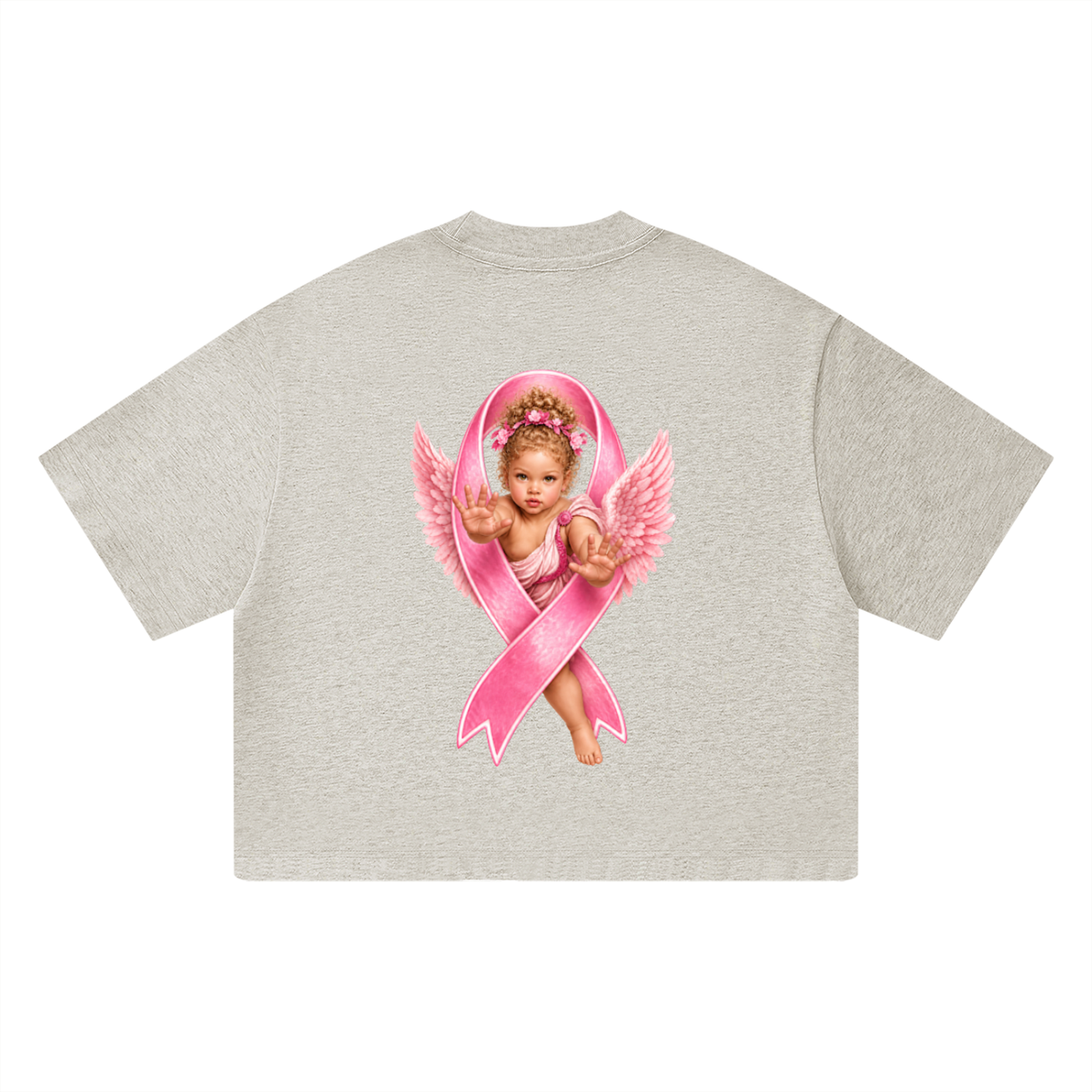 White Angel Unisex Heavyweight Boxy T-Shirt/Heather