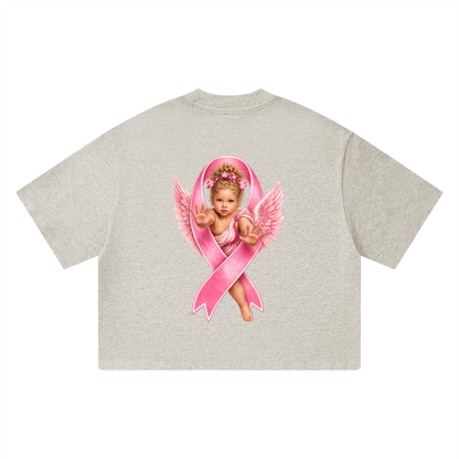 White Angel Unisex Heavyweight Boxy T-Shirt/Heather