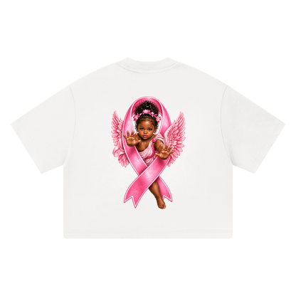Black Angel Unisex Heavyweight Boxy T-Shirt/Denise