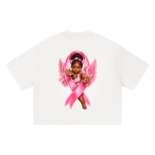 Black Angel Unisex Heavyweight Boxy T-Shirt/Denise