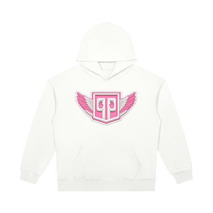 Black Angel Unisex Heavyweight Pullover Hoodie/Denise