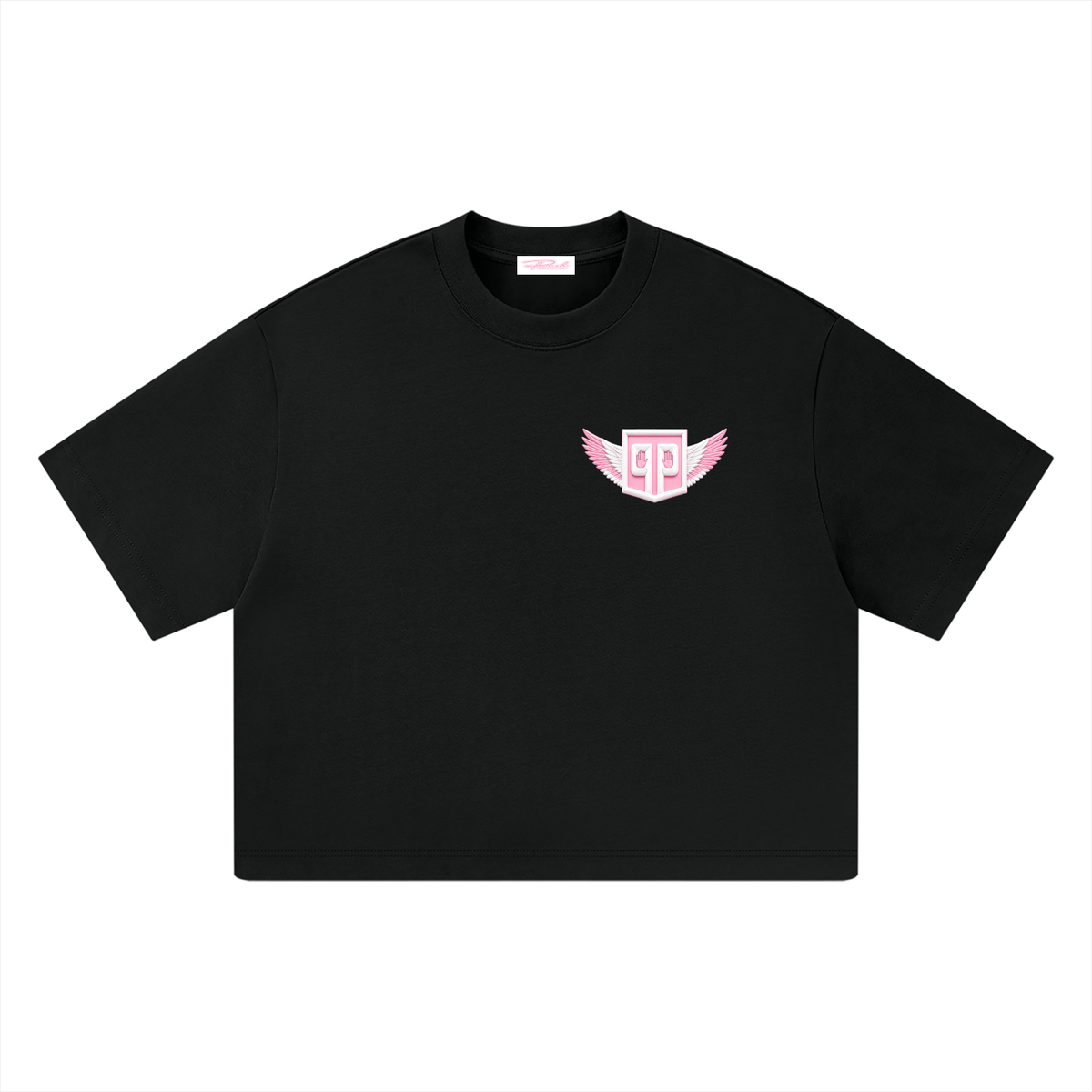 Black Angel Unisex Heavyweight Boxy T-Shirt/Denise