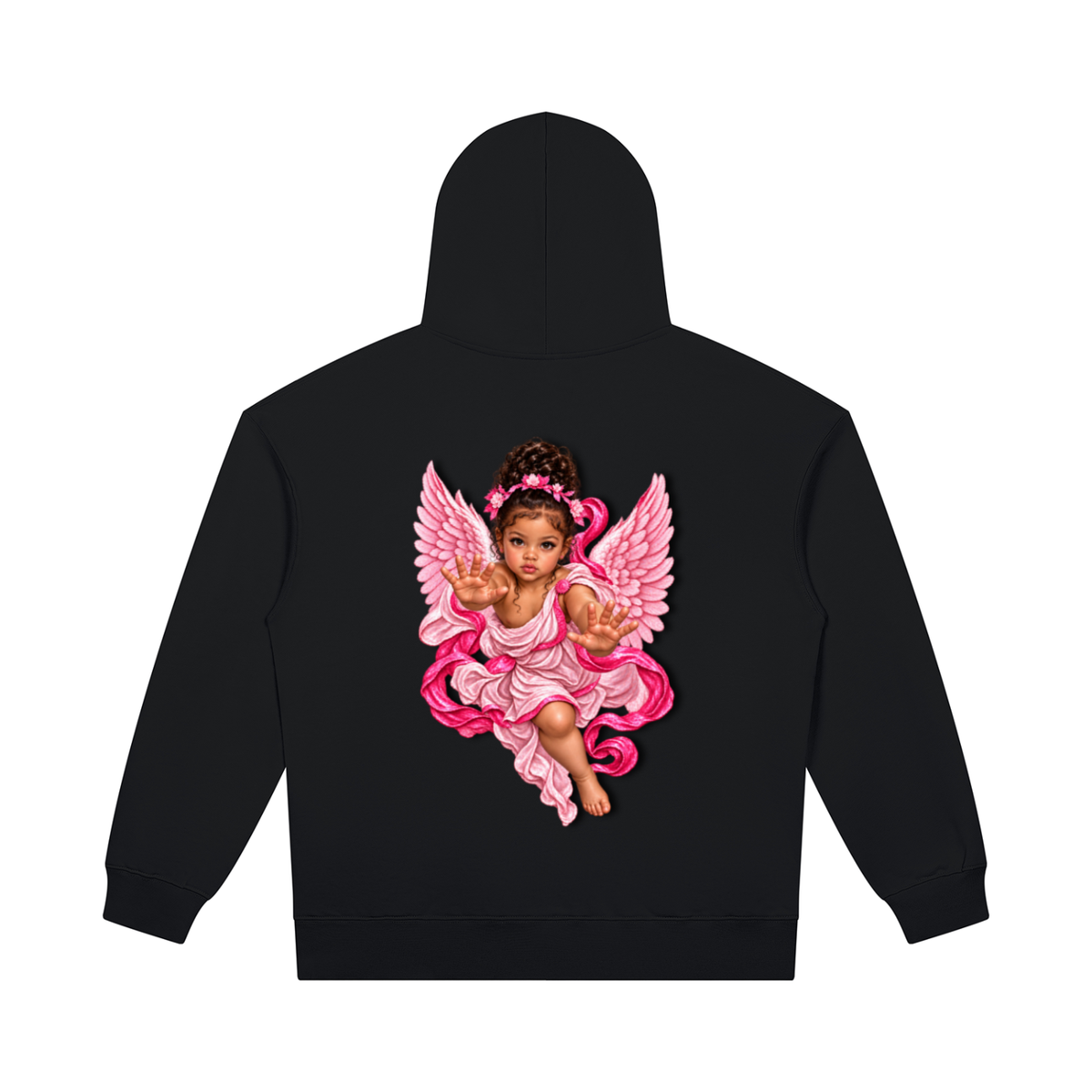Mixed Angel Unisex Heavyweight Pullover Hoodie/Maria