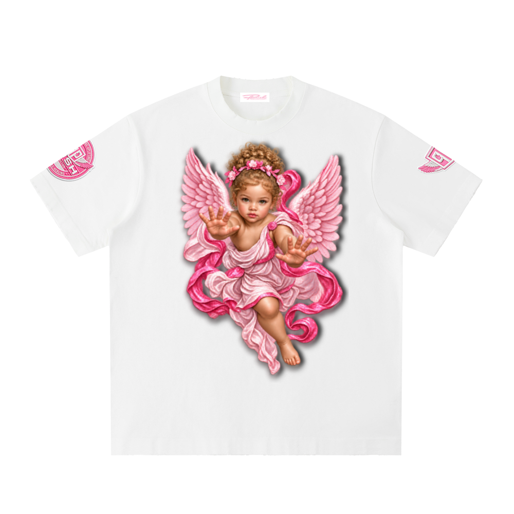 White Angel Heavyweight Vintage Washed Frayed T-Shirt