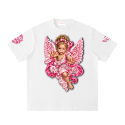 White Angel Heavyweight Vintage Washed Frayed T-Shirt