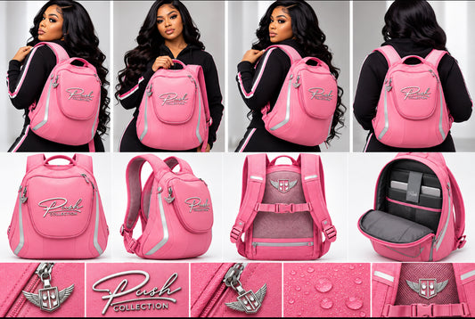 PUSH Collection Luxe Sport Backpack – Pink