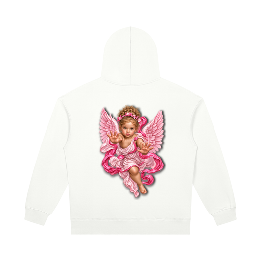 White Angel Unisex Heavyweight Pullover Hoodie/Heather