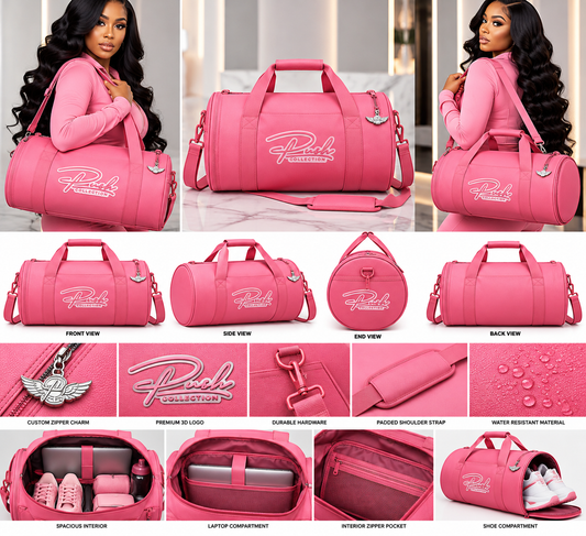 PUSH Collection Luxe Carryall Duffel – Pink