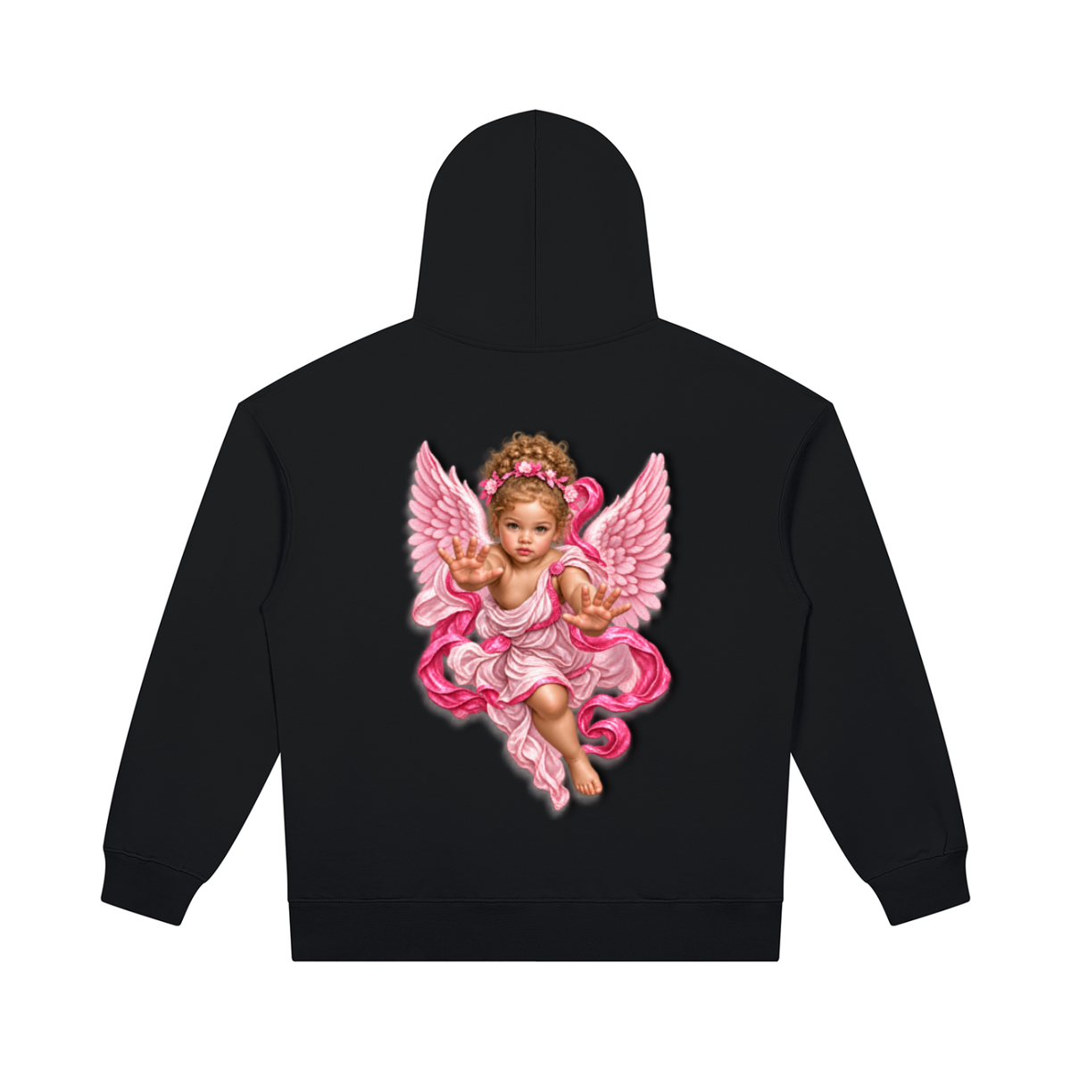 White Angel Unisex Heavyweight Pullover Hoodie/Heather