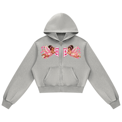 Women's Mineral Wash Full Zip Hoodie